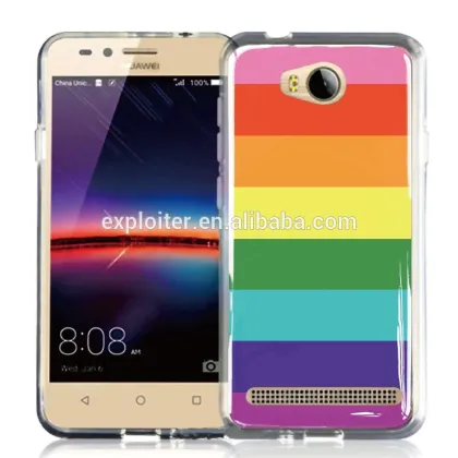 Ultra-thin soft plastic gel resin mobile case for huawei y3 phone case
