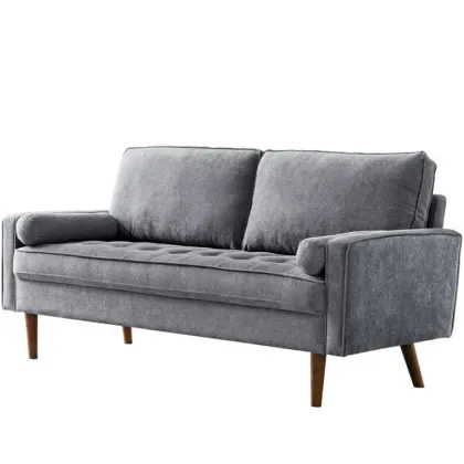 Fabric sofa simple modern double triple apartment sofa