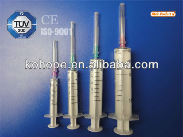 2 two parts syringe