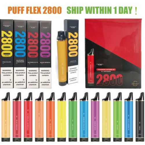 E-cigarette Puff Flex 2800 puffs disposable
