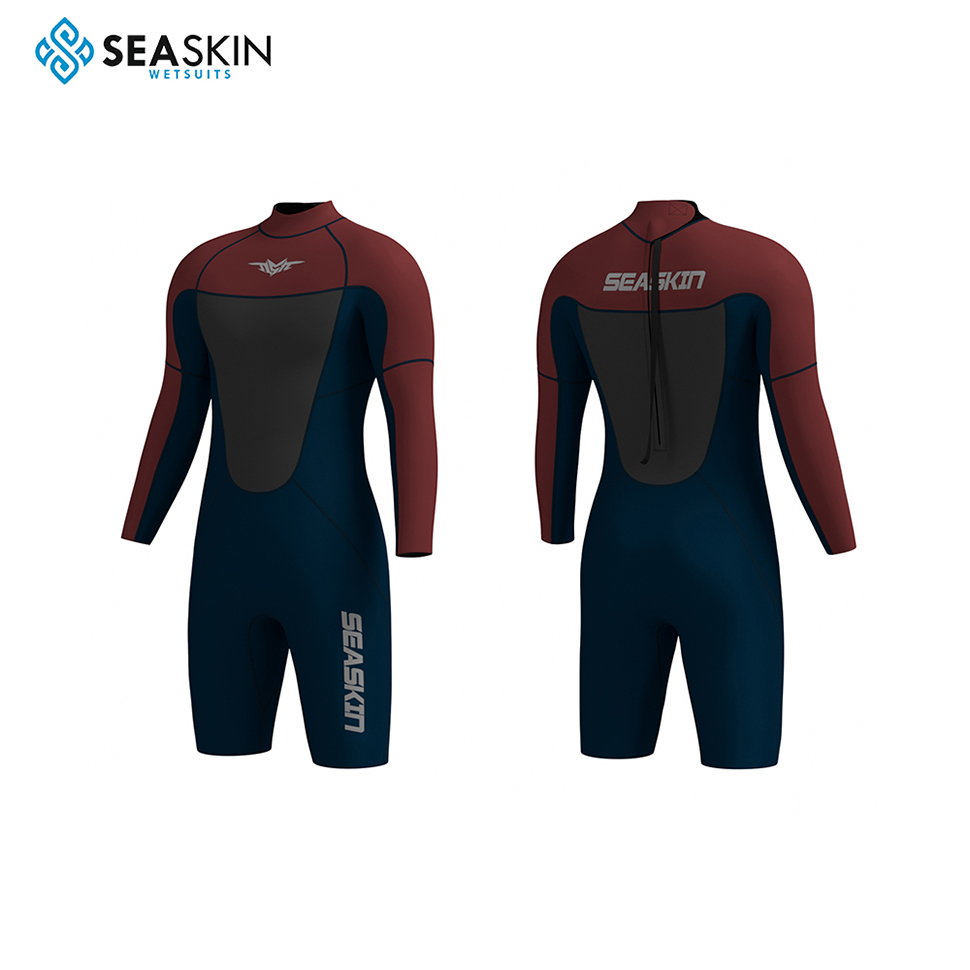 Seaskin 2mm Sports Lengan Lama Berenang Renang Wear Swimming Diving Wet Suit Unisex