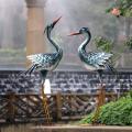 Grandes statues de grue de jardin