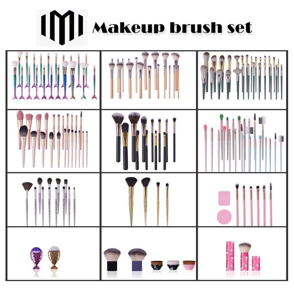 Mauri Maquillajepormayor 14pcs Green Make Set Up Green Foundation Professional Make Up Tools Of Makeup Brushes Set3 Jpg