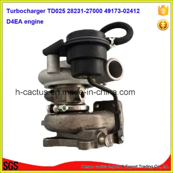 Td025 D4ea Engine Turbo 28231-27000 49173-02410 49173-02412 Turbocharger for Hyundai