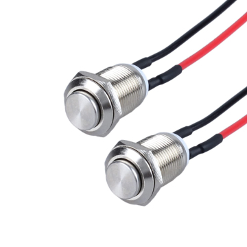Langir roestvrijstalen drukknopschakelaars - Momentary &amp; Latching 12mm waterdichte IP67
