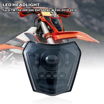 YongJin LED Headlight Assembly with Hi-Low Beam DRL for KTM EXC XCW