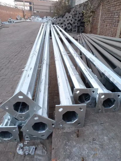 XINJINLEI Galvanized Solar Steel Light Pole