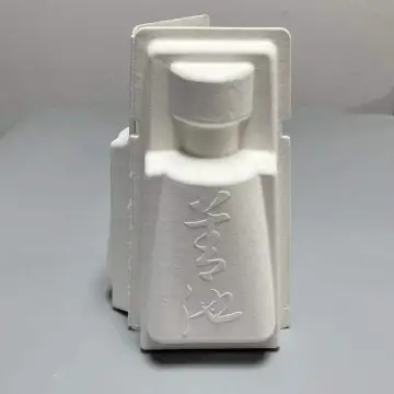 Biodegradable bagasse pulp molded wine packaging gift box