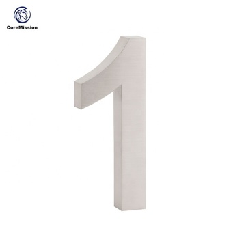 15cm Customized Stainless Steel Brushed House Number