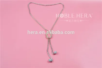 Latest design long chian silver/gold necklace