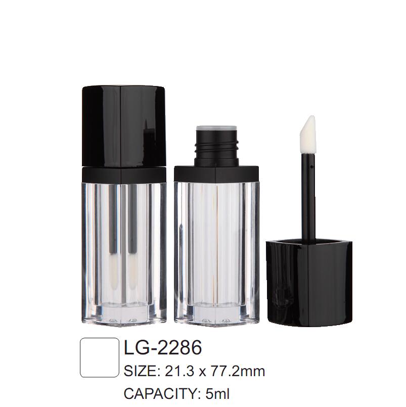 Embalaje de brillo de labios de plástico cuadrado LG-2286