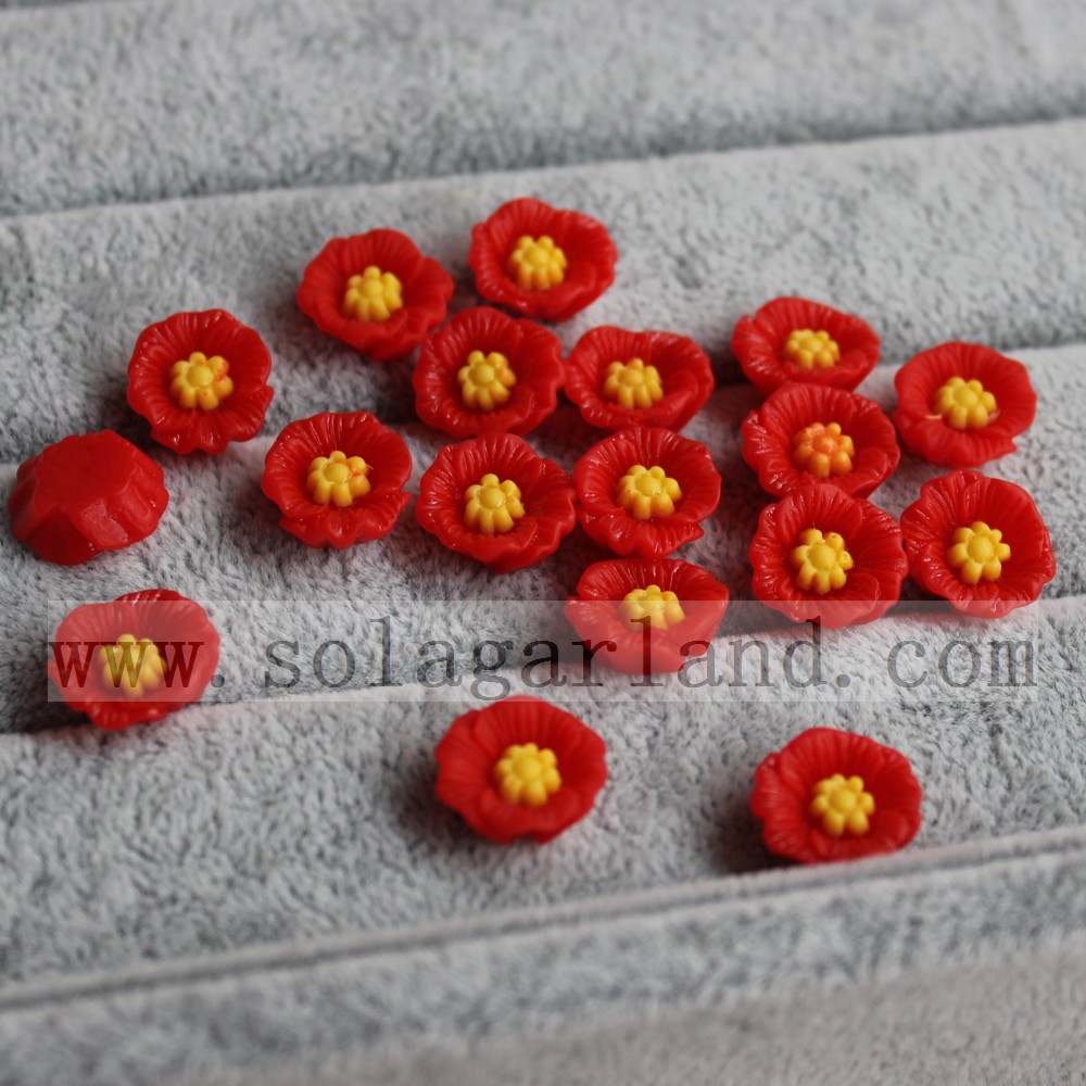 Poppy Flower Beads