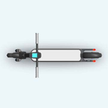 Adult two-wheel shock-absorbing folding electric scooter