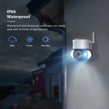 Imou Floodlight Security Camera: H.265 PIR Motion Detection, 1080P Starlight Vision & Siren Alarm