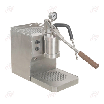Powerful Commercial Espresso Machine with Manual Operation and Humanized Design