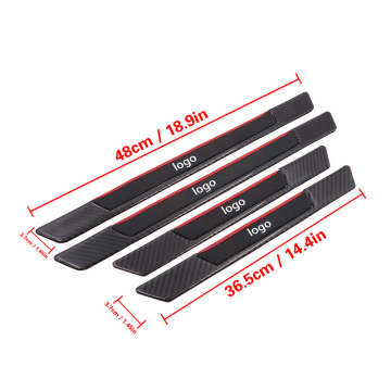 Black Ranger Rubber Carbon Fiber Elevator Door Sill Protector