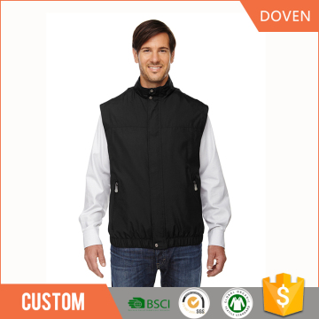 Custom simple style men Zipper-up vest jackets