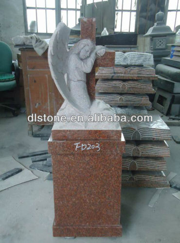 India red Granite Gravestone