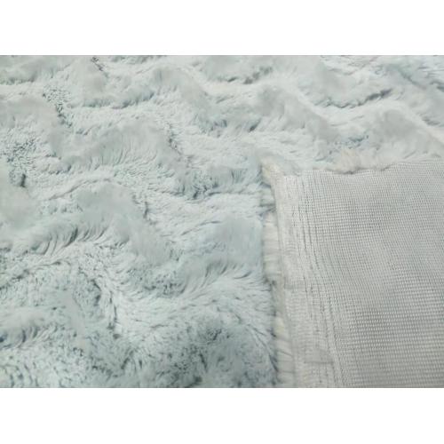 100%Polyester PV Fleece mit Wellenjacquard -Stoff