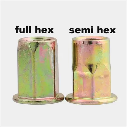 Hex Body Flat Head Blind Rivet Nuts Fasteners