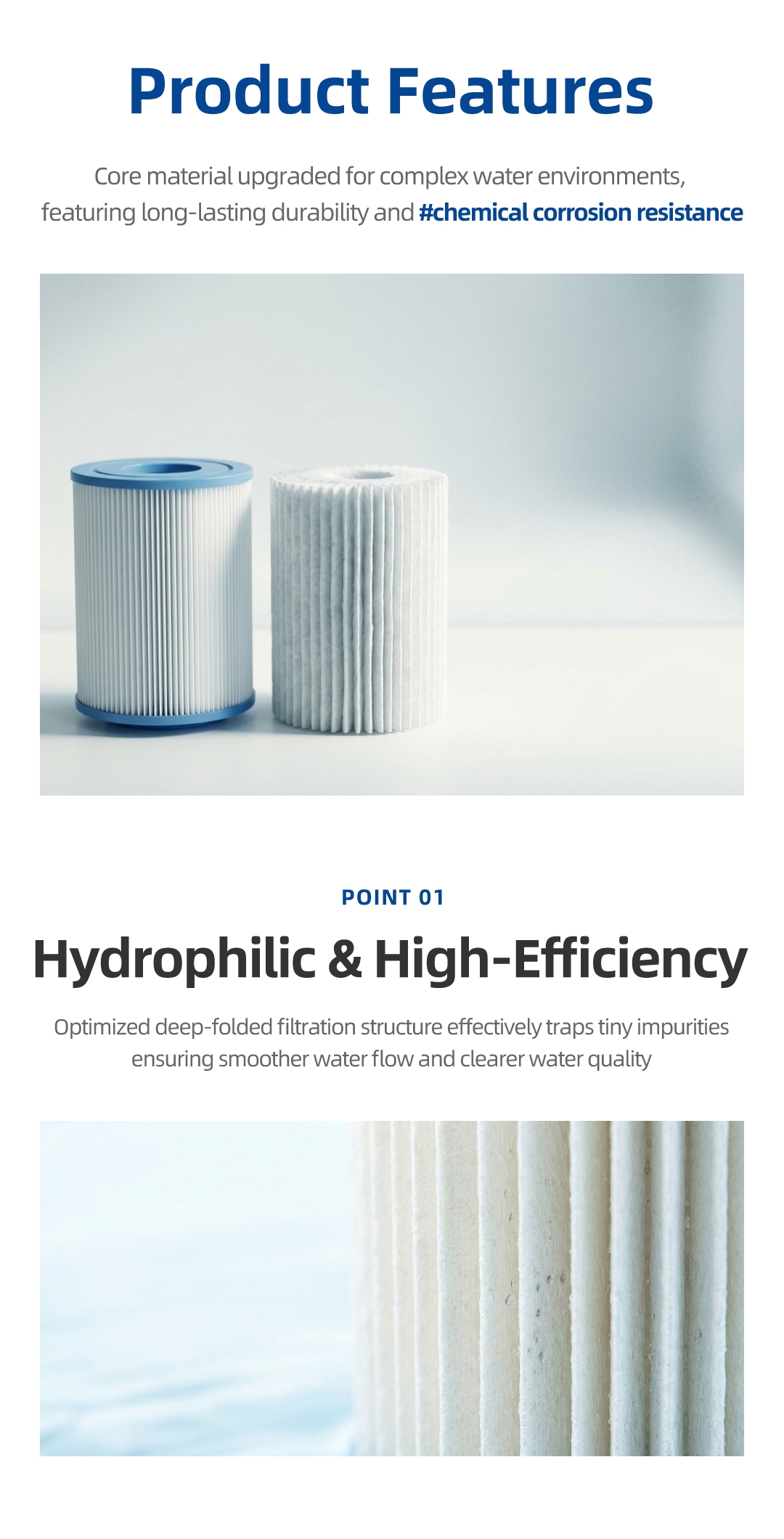 2.Swimming Pool Filter Cartridge Detail Page