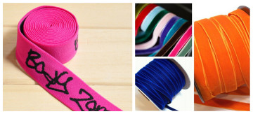 Elastic Ribbon Made by Nylon and Spandex Covered Yarn