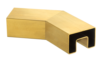 Stainless Steel Glass Handrail Elbow Gold