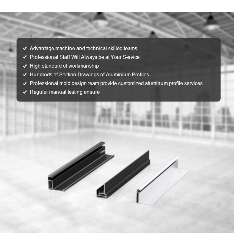 H-shaped Aluminum Profile Guide Rail For Photovoltaic Panels, High ...