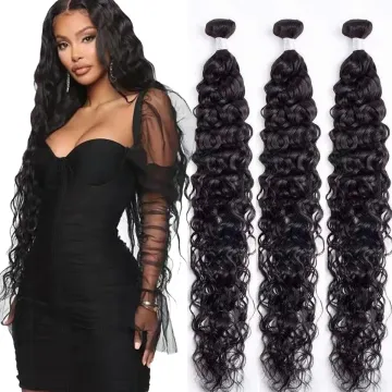 Hanfan Raw Indian Hair Directly From India Virgin Water Wave 100 Human Hair Weave Unprocessed Cuticle Aligned Hair