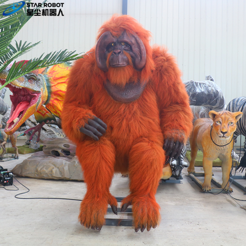 Model Ukuran Hidup Orangutan Animatronik