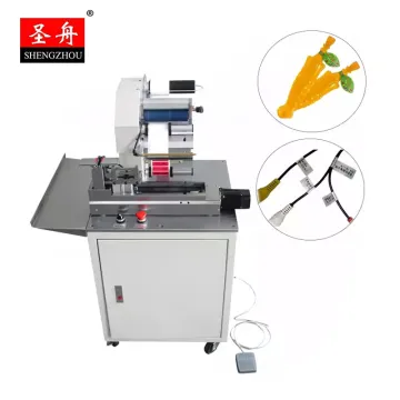 Factory Semi-Automatic Electrical Tube Cable Wire Labeling Machine