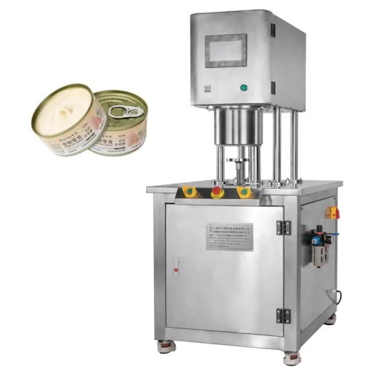 Plastic Can Vacuum Nitrogen Filling Sealing Machine for Brine Vegetables