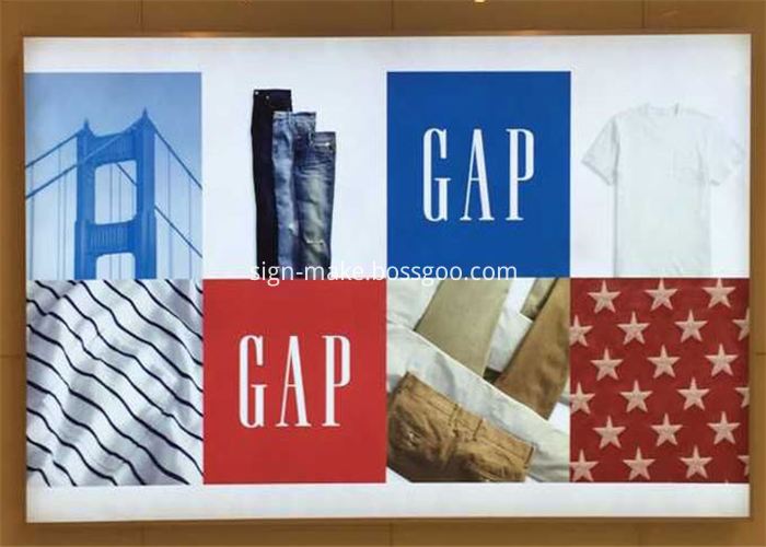 Frameless fabric light box