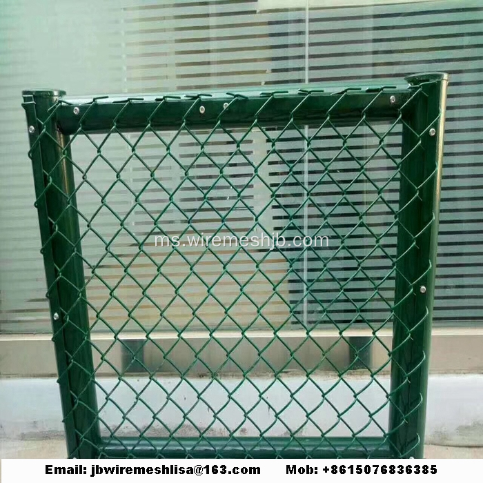 Pagar pautan bersalut PVC dan Galvanized