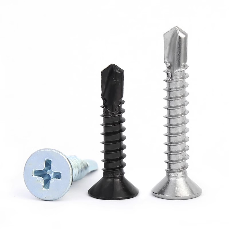 Phillips Flat Head Self-Drilling Self-Tapping Screws (6)