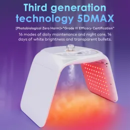 Best infrared face mask 7 color LED red light therapy device with mist