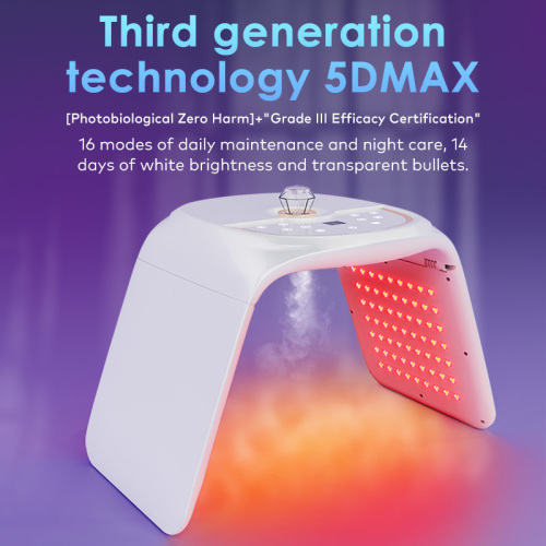 Лучшая инфракрасная маска для лица, 7-цветное светодиодное устройство для терапии красным светом с туманом