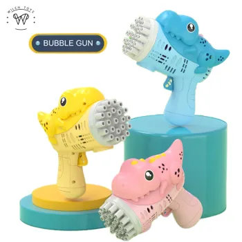 Wholesale Cartoon Dinosaur and Animal Design Bubble Guns for Summer Outdoor Toys