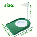Entrenador de putting de golf para interiores, Putter de bandera con orificio ajustable