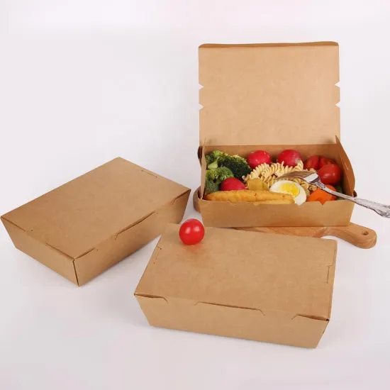 Envases de Cartón para Comida: Kraft Paper Lunch Box y Cajas de Takeaway para Comida Rápida