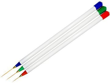 3pcs Nail Art Design DIY Acrylic Dotting Pen Drawing Painting Striping UV Gel Pen Brush Set Free Shipping