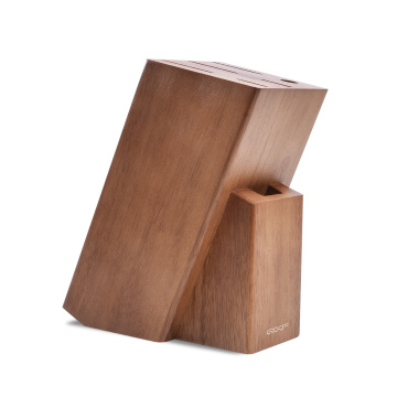 QXF 6 Slot Kitchen Knife Stand - Professional Wooden Knife Block