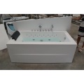 Bathtub de massagem acrílica de iluminação LED de LED