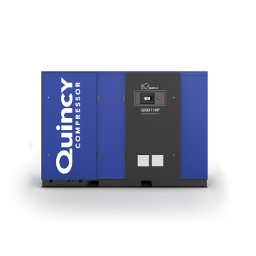 Quincy QGD Σειρά: 30 έως 250kw συμπιεστές αέρα με μεγάλη κίνηση, ένεση λαδιού και συστήματα διπλής ψύξης