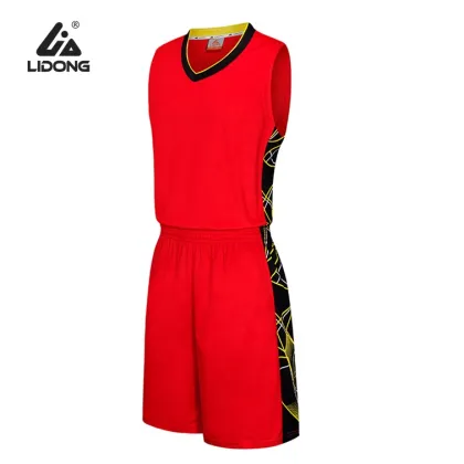 Custom school men basketball uniform design wholesale