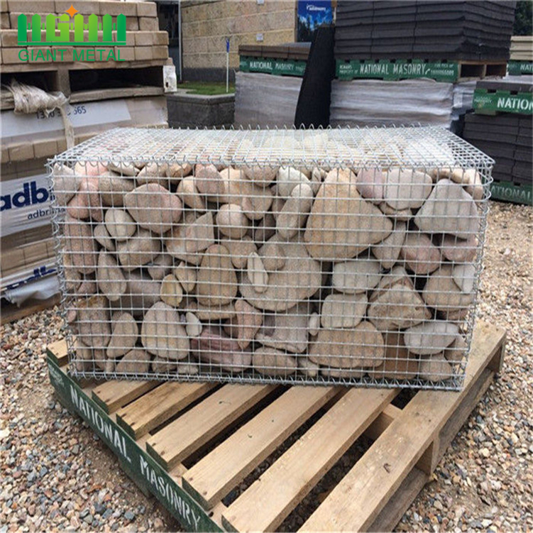 welded gabion retaining wall and rockwelded fence