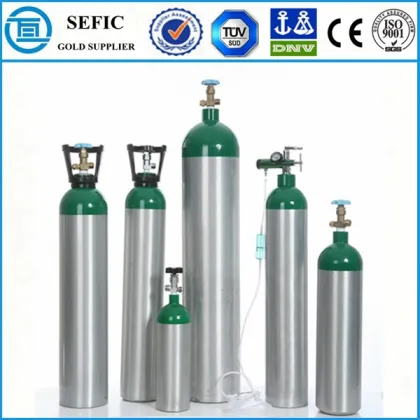 High Pressure Seamless Aluminum Gas Cylinder Oxygen Gas Cylinder