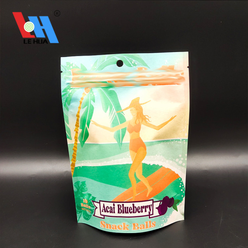 Printed Kraft Paper Aluminium Foil Stand Up Pouch