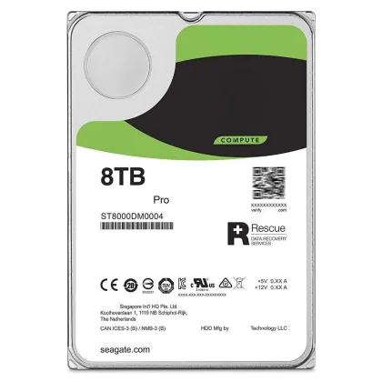 Recertified 8TB ST8000DM0004 Server Hard Drive: 7.2K RPM, SATA 6Gb/s, 3.5-inch, 256MB Cache