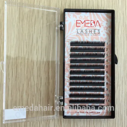 your own brand flat lashes with latex free eyelash glue